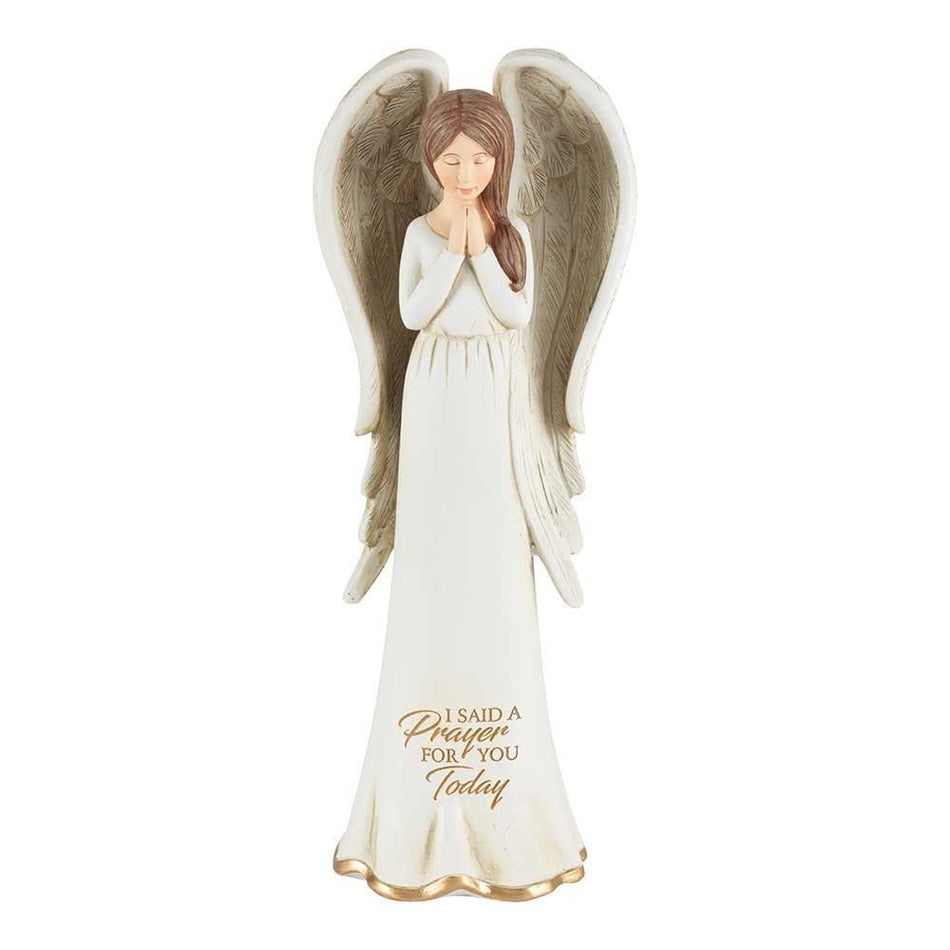 Said A Prayer for You Today Angel Ivory 3.5 x 8 Resin Stone Tabletop Figurine by Dicksons