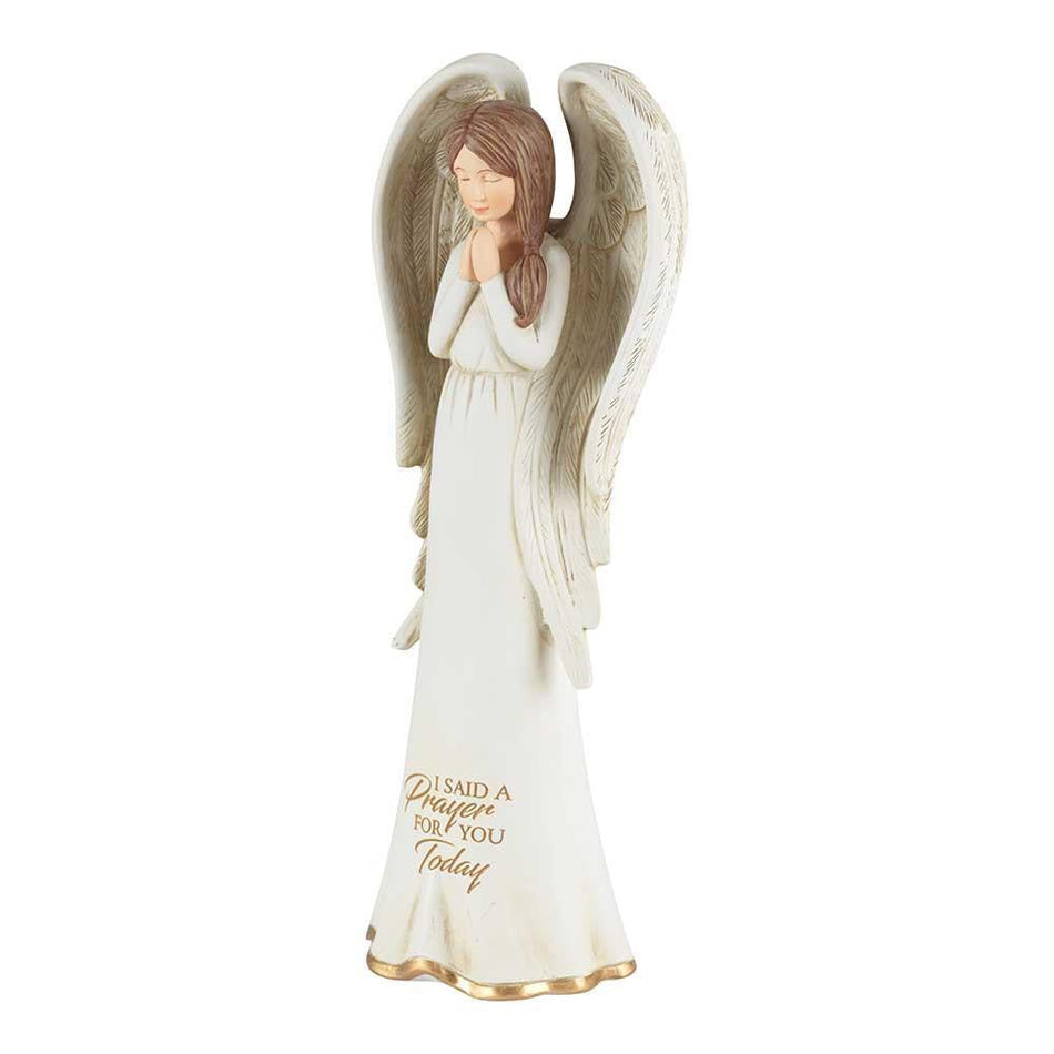 Said A Prayer for You Today Angel Ivory 3.5 x 8 Resin Stone Tabletop Figurine by Dicksons, product view 2