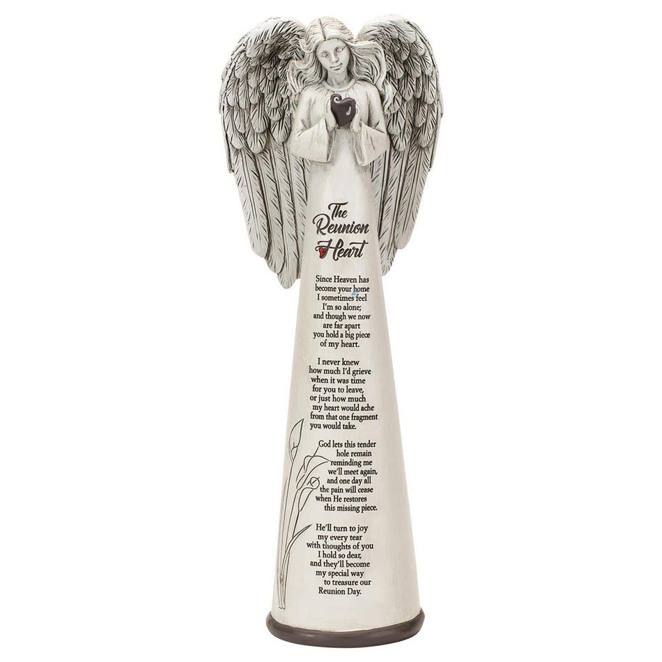 Angel Reunion Heart Resin 9.25" by Dicksons
