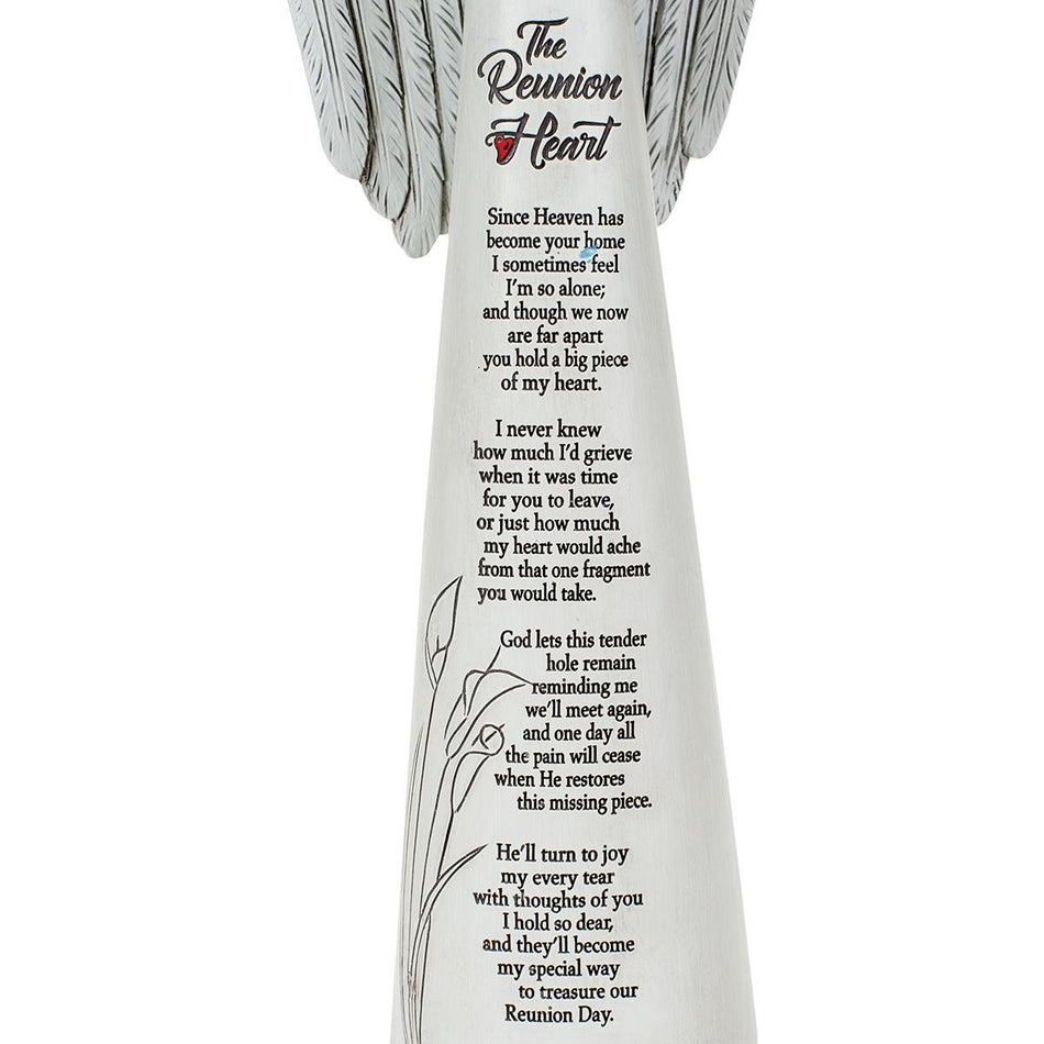 Angel Reunion Heart Resin 9.25" by Dicksons, product view 2