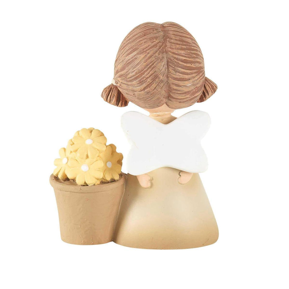 Angel Figurine Joy with Flowers Resin by Dicksons, product view 2
