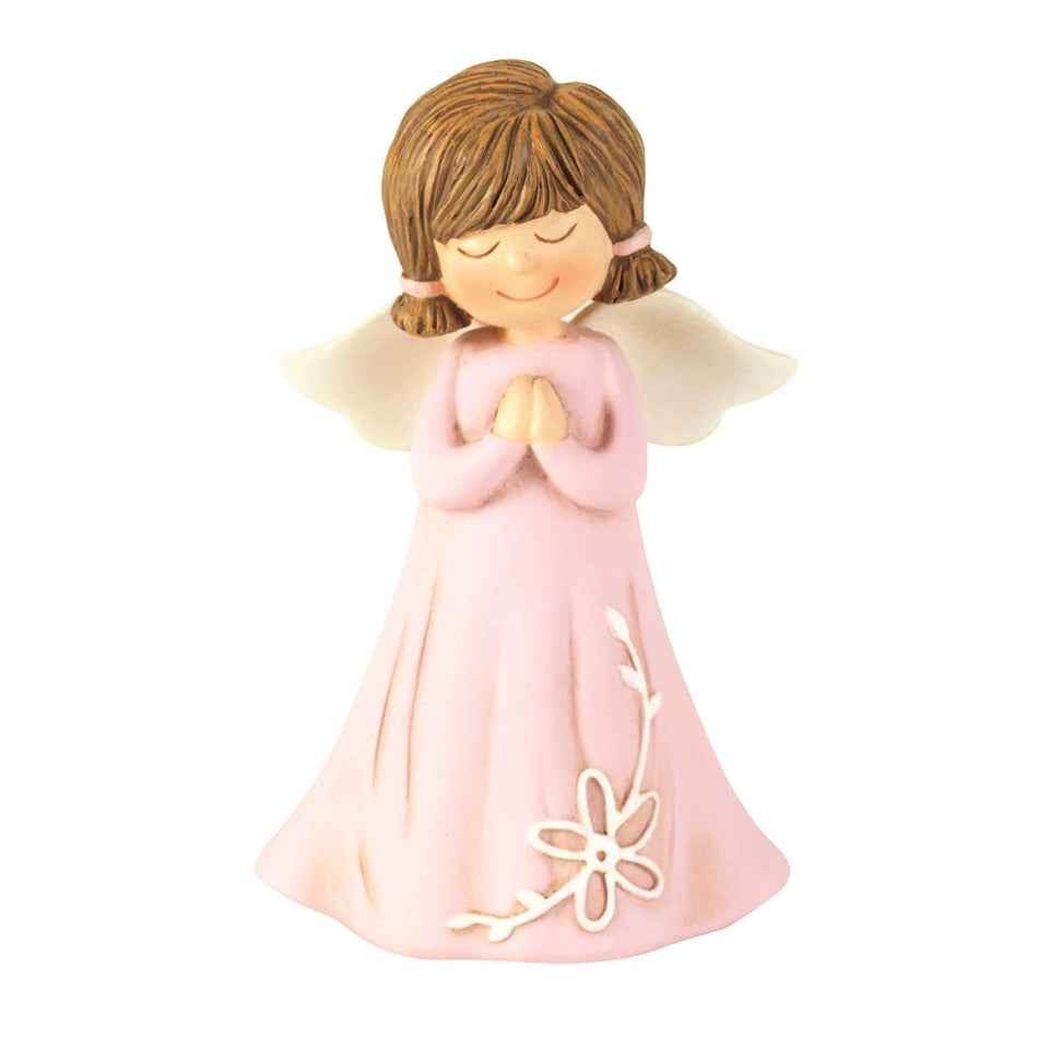 Angel Figurine Pink Praying Hands Resin by Dicksons