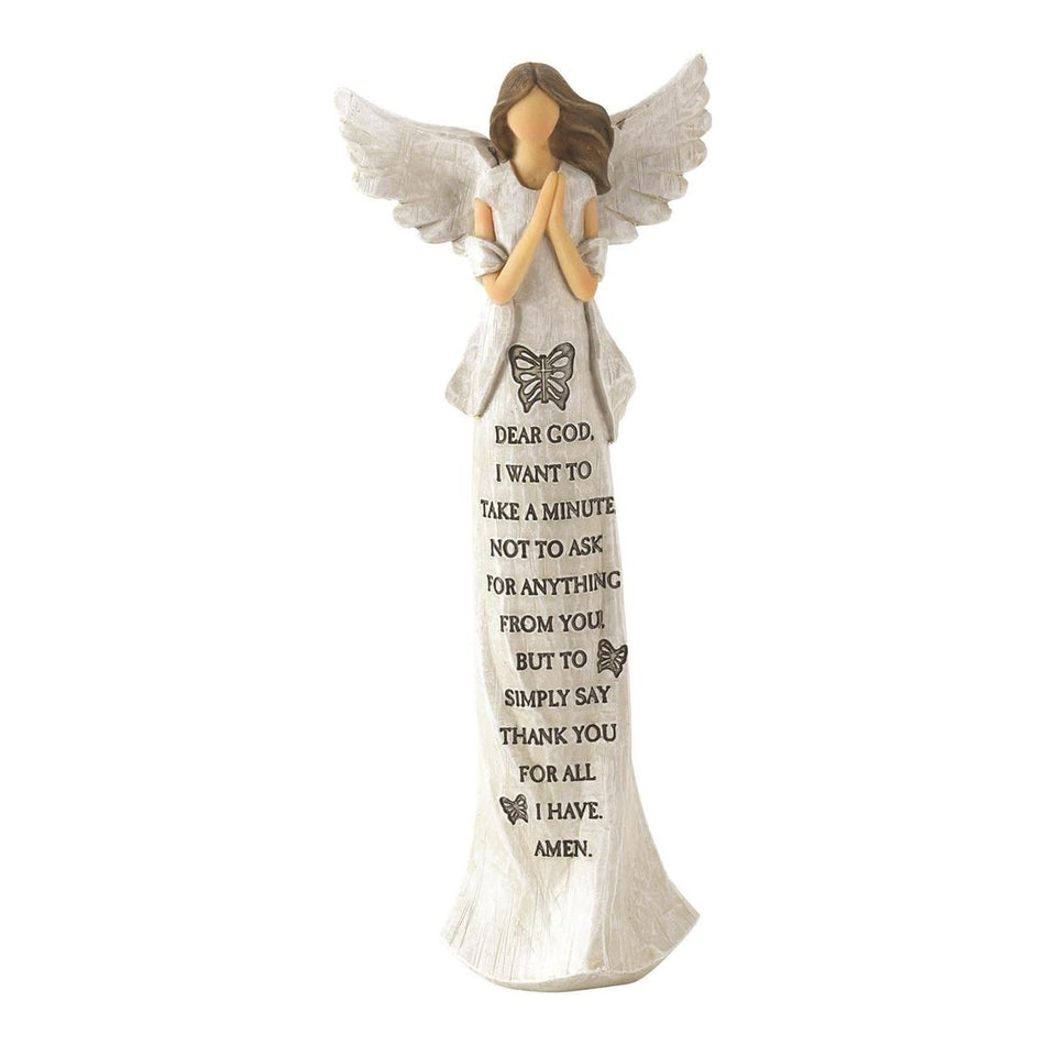 Angel Figurine Dear God Resin 3.5x9 by Dicksons