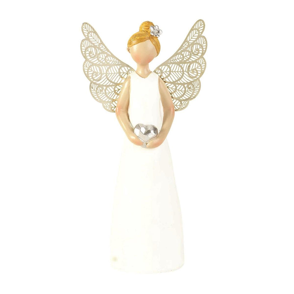 Tabletop Angel A Caring Heart Resin 6" by Dicksons