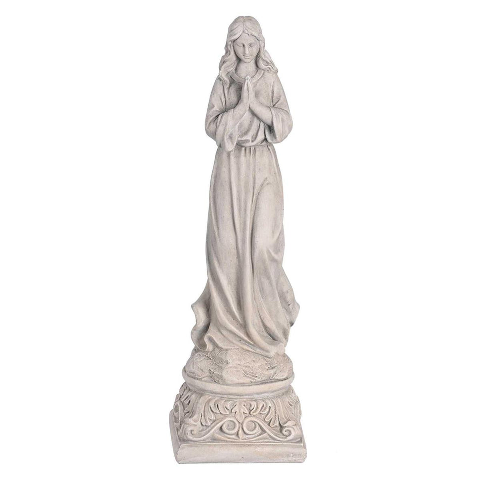 Praying Angel with Detachable Wings - 23.5 Inch Ivory Resin and Metal Tabletop by Dicksons, product view 2