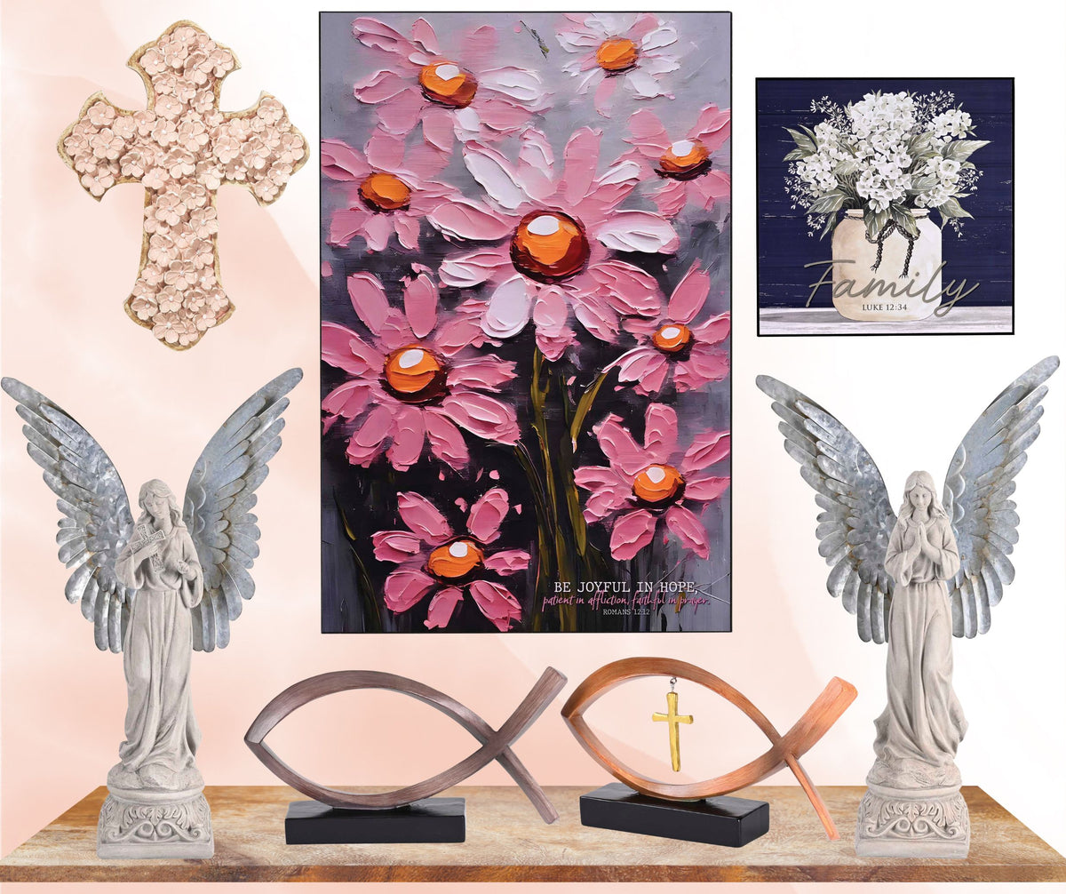 Angel Figurine Cross Detachable Wings by Dicksons, product view 5