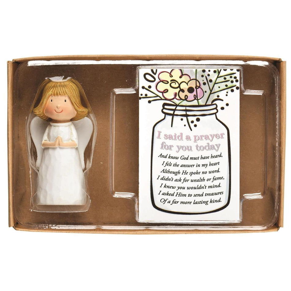 Angel Pray/crd I Said A Prayer Resin 2.5" by Dicksons