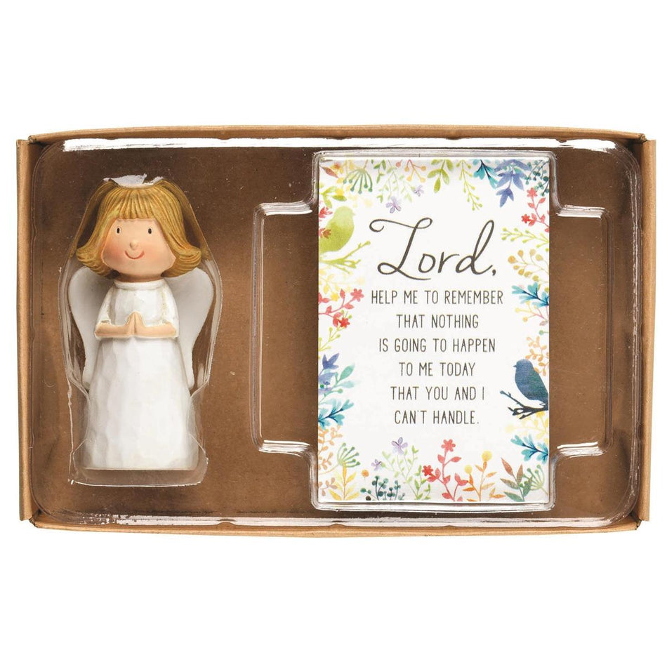 Angel Pray/crd Lord Help Me Resin 2.5" by Dicksons