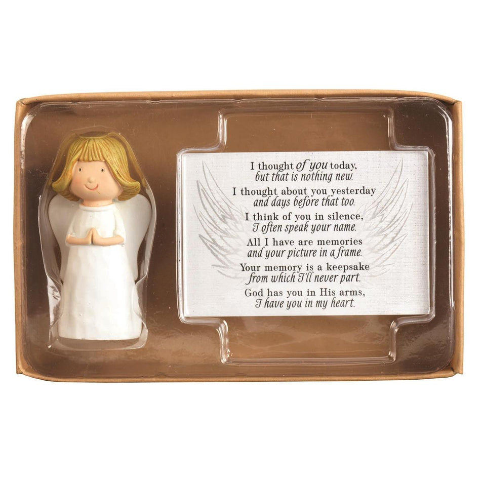 Angel Pray/crd I Thought of You Resin 2.5" by Dicksons