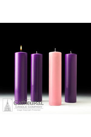 Advent Pillar Candle Set 3 x 18 51% Beeswax by Anchor Christian Distributors