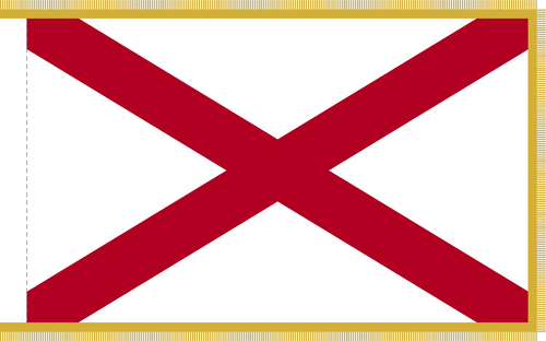 Alabama Indoor Flags with Fringe