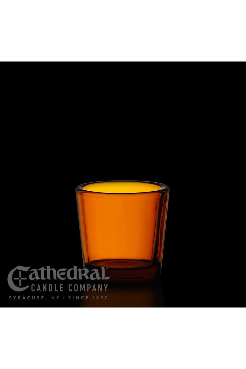 Amber 10 Hour Votive Glasses - YS200-AM by Anchor Christian Distributors