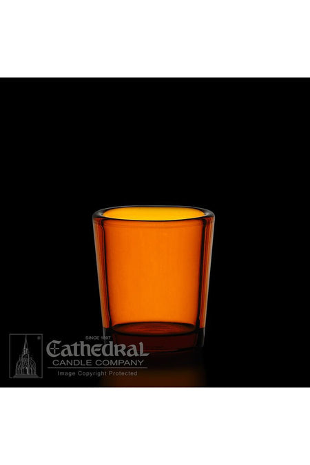 Amber 15 Hour Votive Glasses - YS202-AM by Anchor Christian Distributors