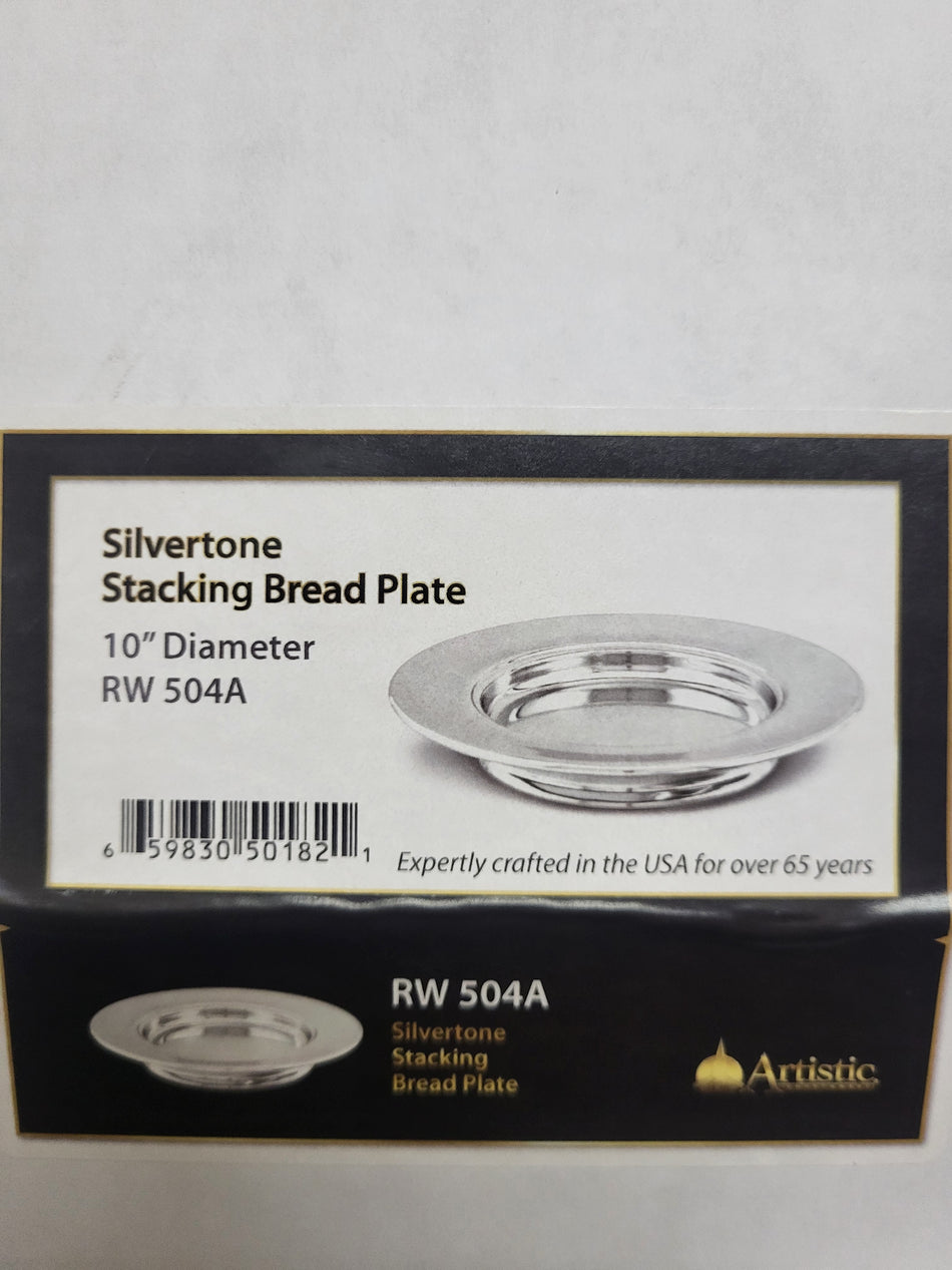 Silverton Aluminum Stacking Bread Plate by Artistic