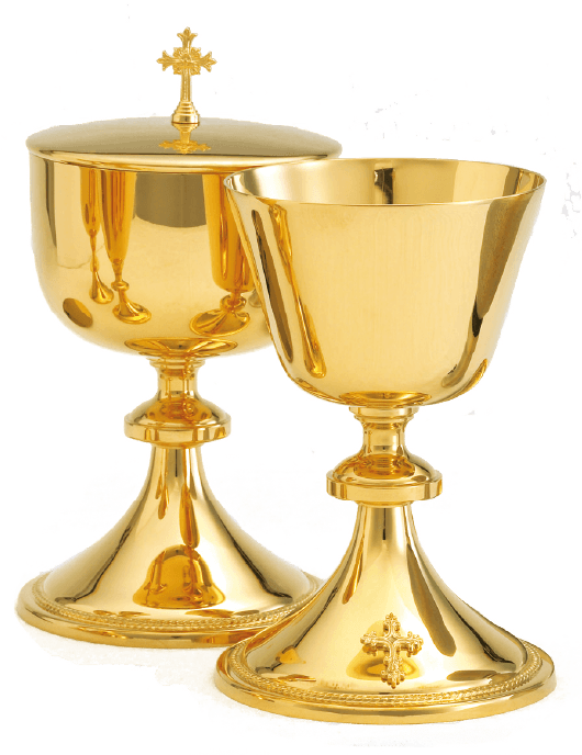 Gorgeous 24K gold plated Ciborium