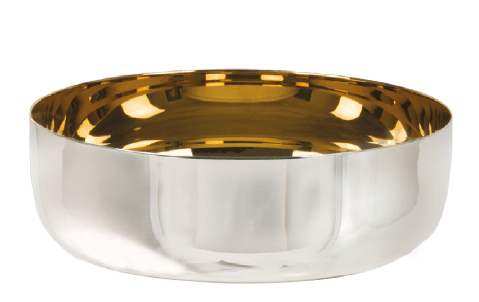 Open Ciborium 6⅛" Silver Plate | Gold Lined | 300 Host Bowl