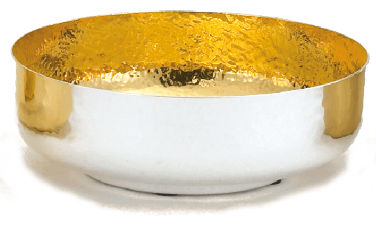 Open Ciborium | Silver Plate |6⅛" Bowl, Hammered Brite Star by Alviti