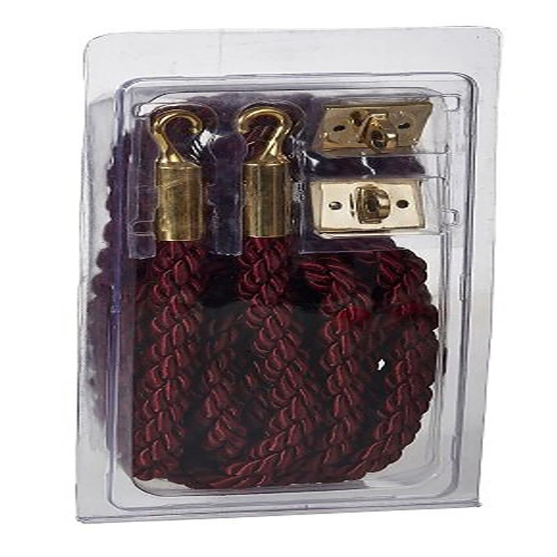 Permanent Pew Rope Burgundy