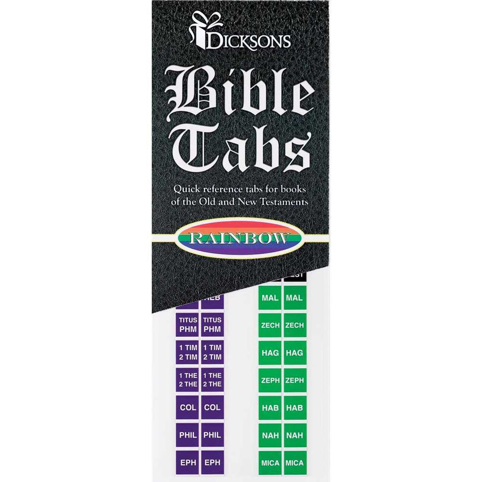 Bible Tabs Rainbow Ot/nt by Dicksons