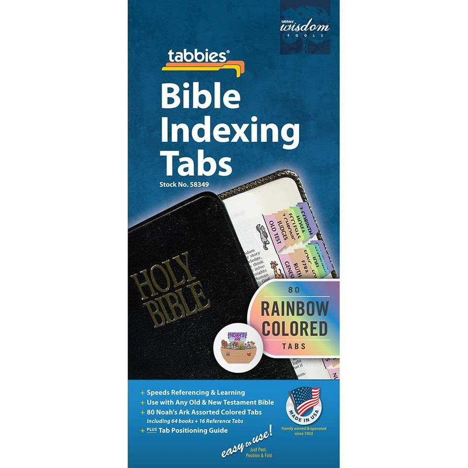 Bible Tabs Noah's Ark Rainbow 80 Piece by Dicksons