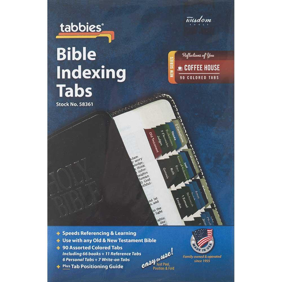 Bible Tabs Coffee House Color 90 Piece by Dicksons