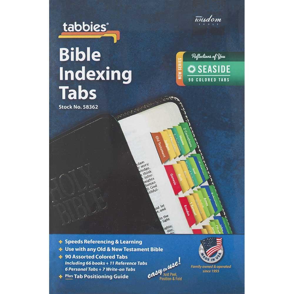 Bible Tabs Seaside Color 90 Piece Paper by Dicksons