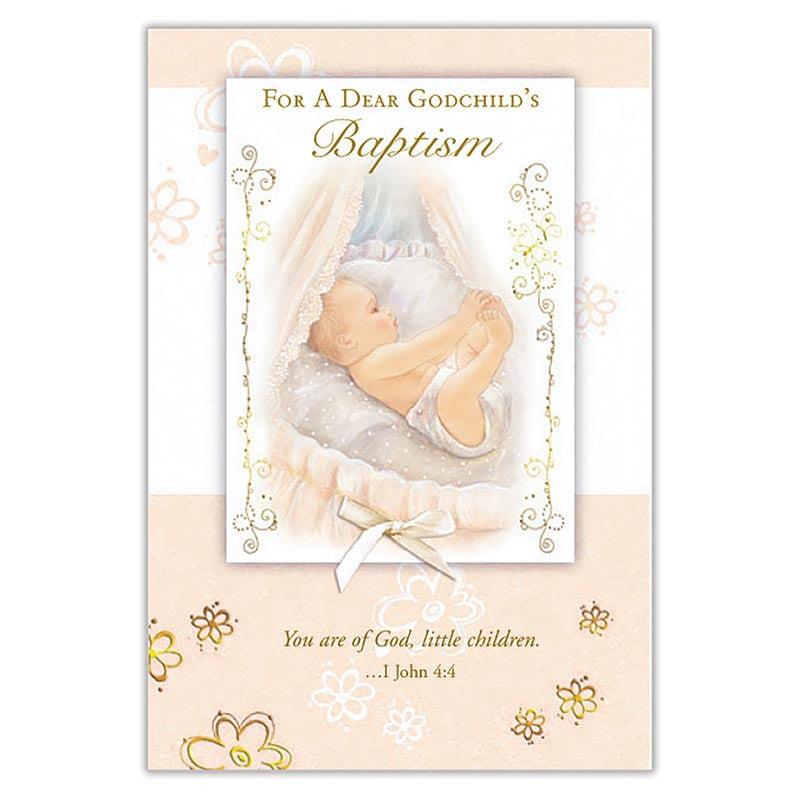 For a Dear Godchild's Baptism Card