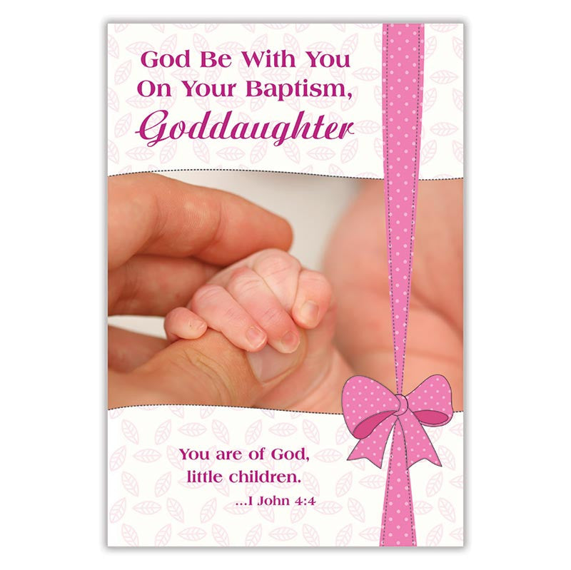 God Be With You on Your Baptism Card