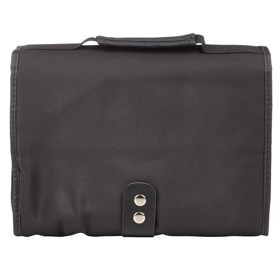 Black Micro-Fiber Tri-fold Organizer Bible Cover