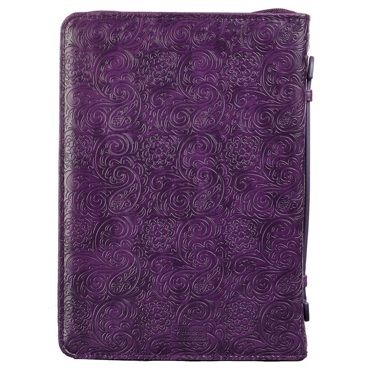 Faith Purple Faux Leather Fashion Bible Cover - Hebrews 11:1 by Christian Art Gifts, product view 6