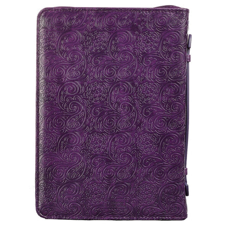 Faith Purple Faux Leather Fashion Bible Cover - Hebrews 11:1 by Christian Art Gifts, product view 6