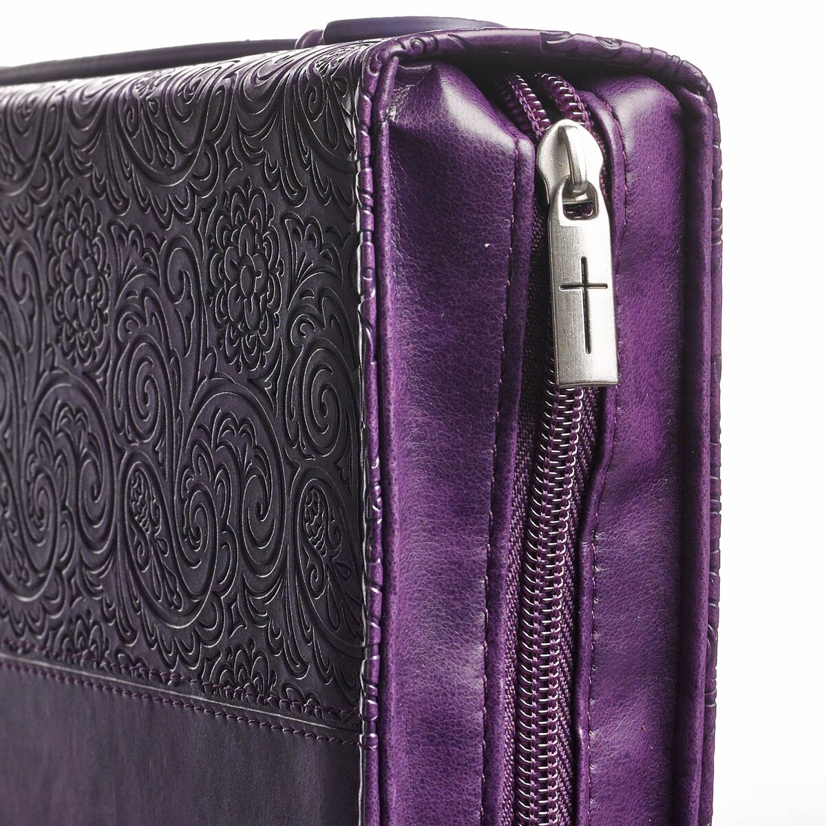 Faith Purple Faux Leather Fashion Bible Cover - Hebrews 11:1 by Christian Art Gifts, product view 8