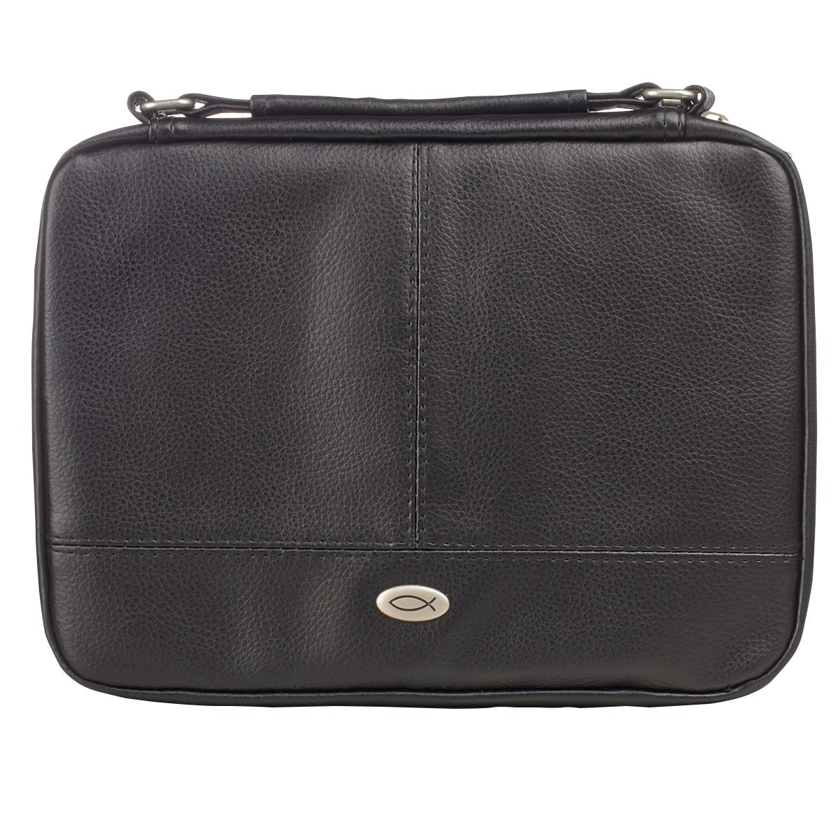 Two-fold Black Faux Leather Organizer Bible Cover – Imitation Leather by Christian Art Gifts