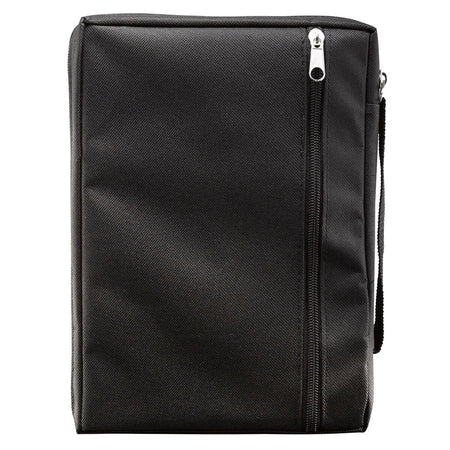 Black Poly-canvas Value Bible Cover with Ichthus Patch by Christian Art Gifts, product view 8