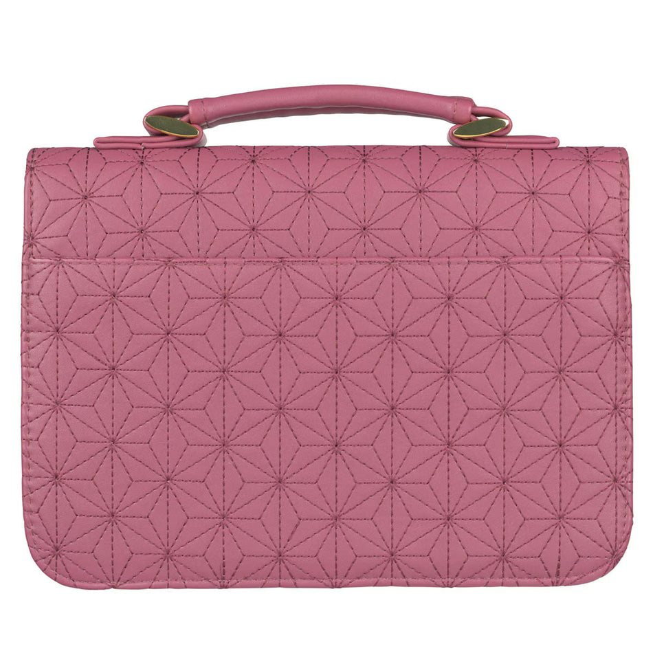 Grace Dusty Rose Pink Faux Leather Fashion Bible Cover