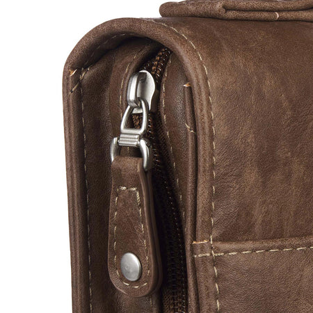 Trust In The Lord Two-Tone Brown Classic Faux Leather Bible Cover - Proverbs 3:5 by Christian Art Gifts, product view 6