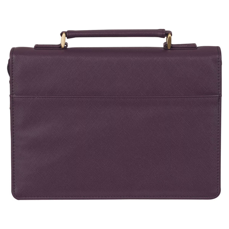 His Mercies Are New Dark Amethyst Purple Fashion Bible Cover - Lamentations 3:22-23