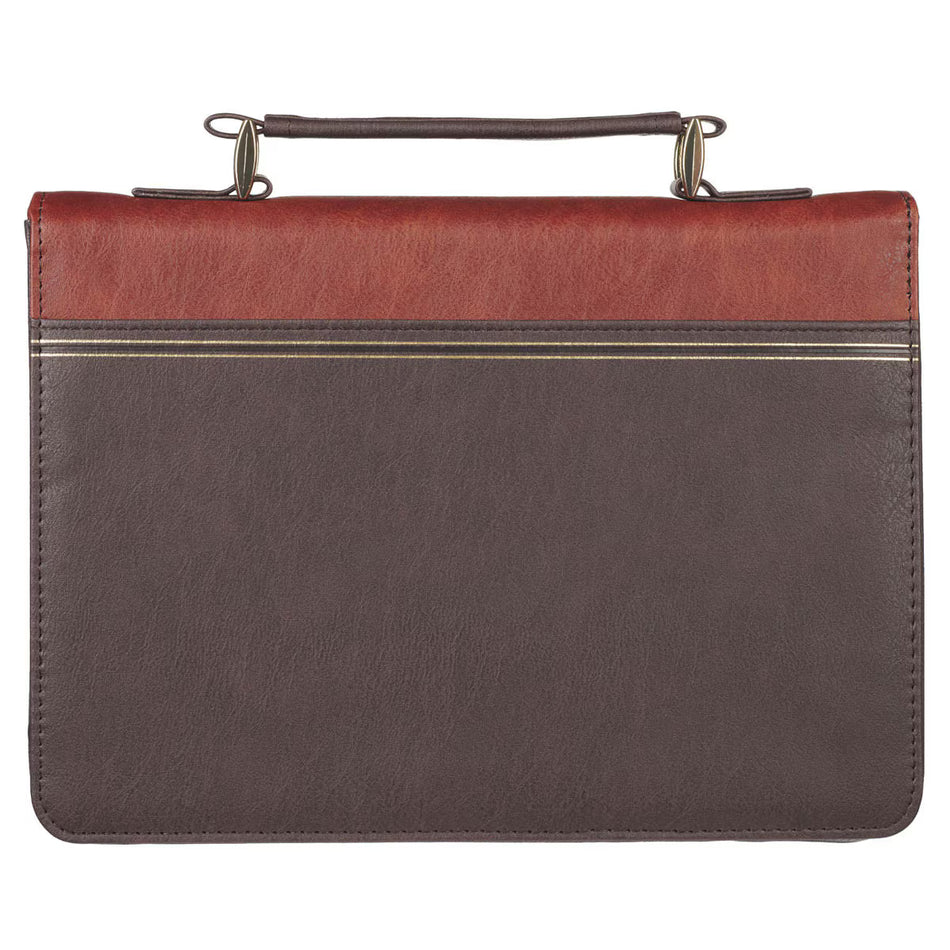 Have Made You Two-tone Brown Faux Leather Classic Bible Cover - Isaiah 46:4