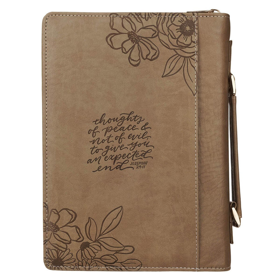Thoughts I Think Towards You Pink Floral Bible Cover Jer29:11 by Christian Art Gifts, product view 2