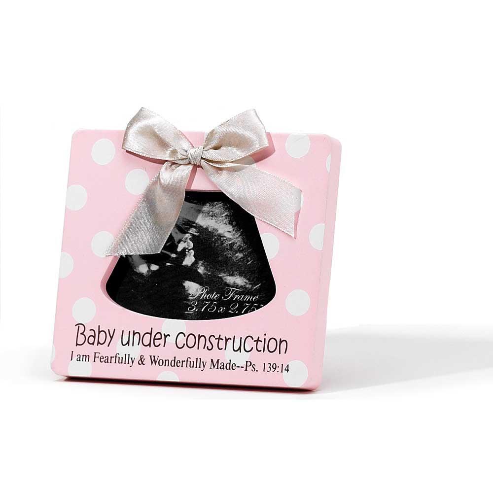 Girl Under Construction 4.5 x 5 Sonogram Photo Frame Plaque by Dicksons