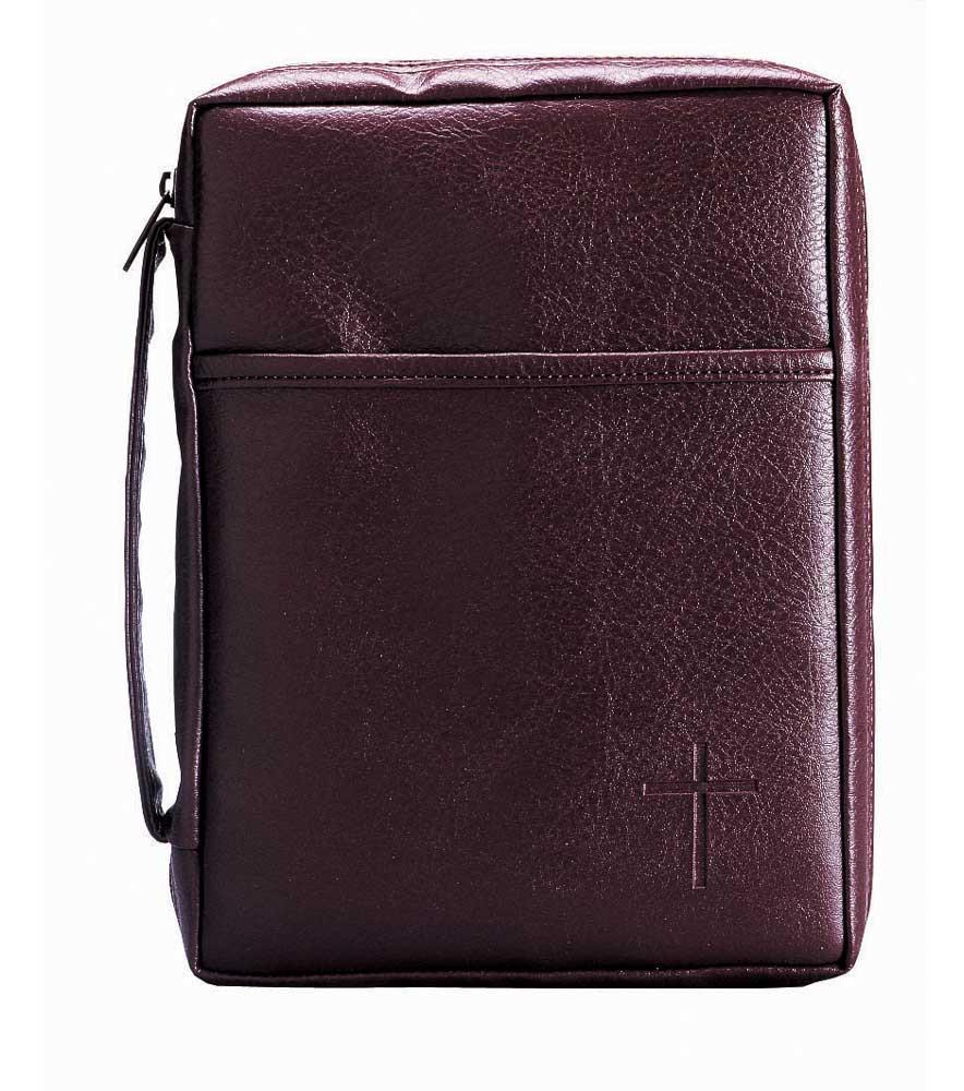 Bibl Cov Burgandy with Handle Small by Dicksons