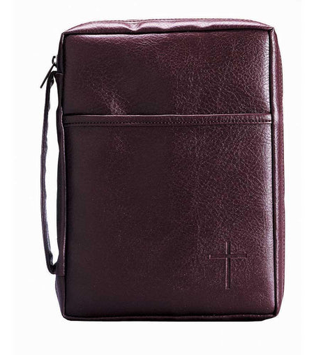 Bibl Cov Burgandy with Handle Small by Dicksons