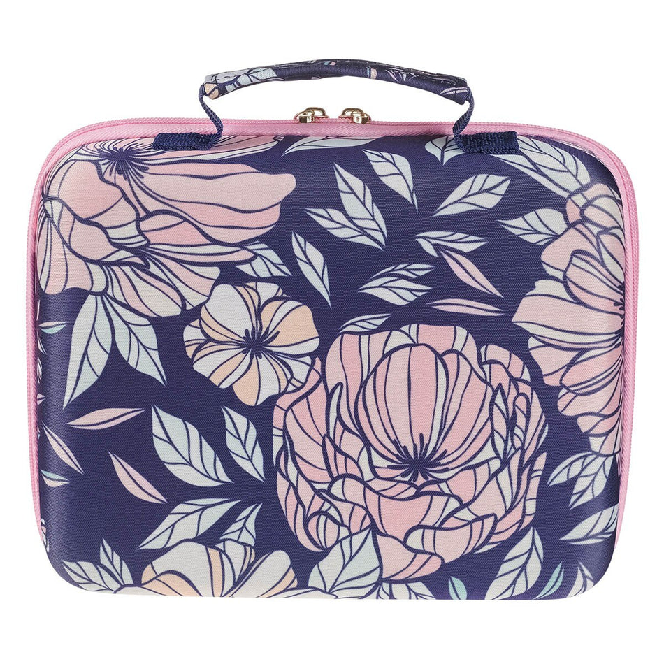 Everything Beautiful Navy Floral Two-fold Organizer Bible Case - Ecclesiastes 3:11 by Christian Art Gifts, product view 2