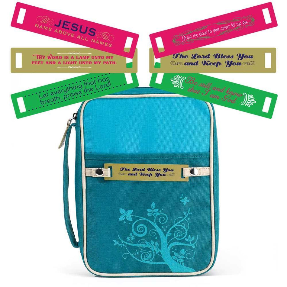 Turquoise Changeable Tag Bible Cover by Dicksons