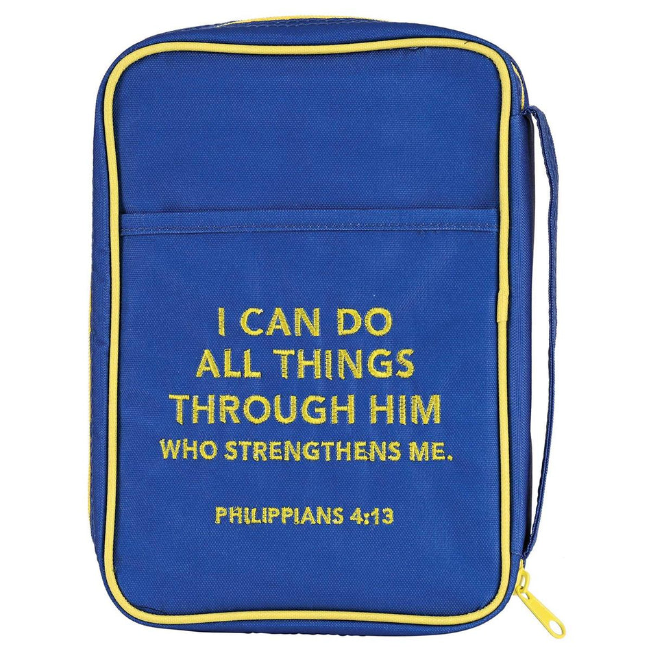 Kids Bible Cover Blue I Can Do All by Dicksons, product view 2