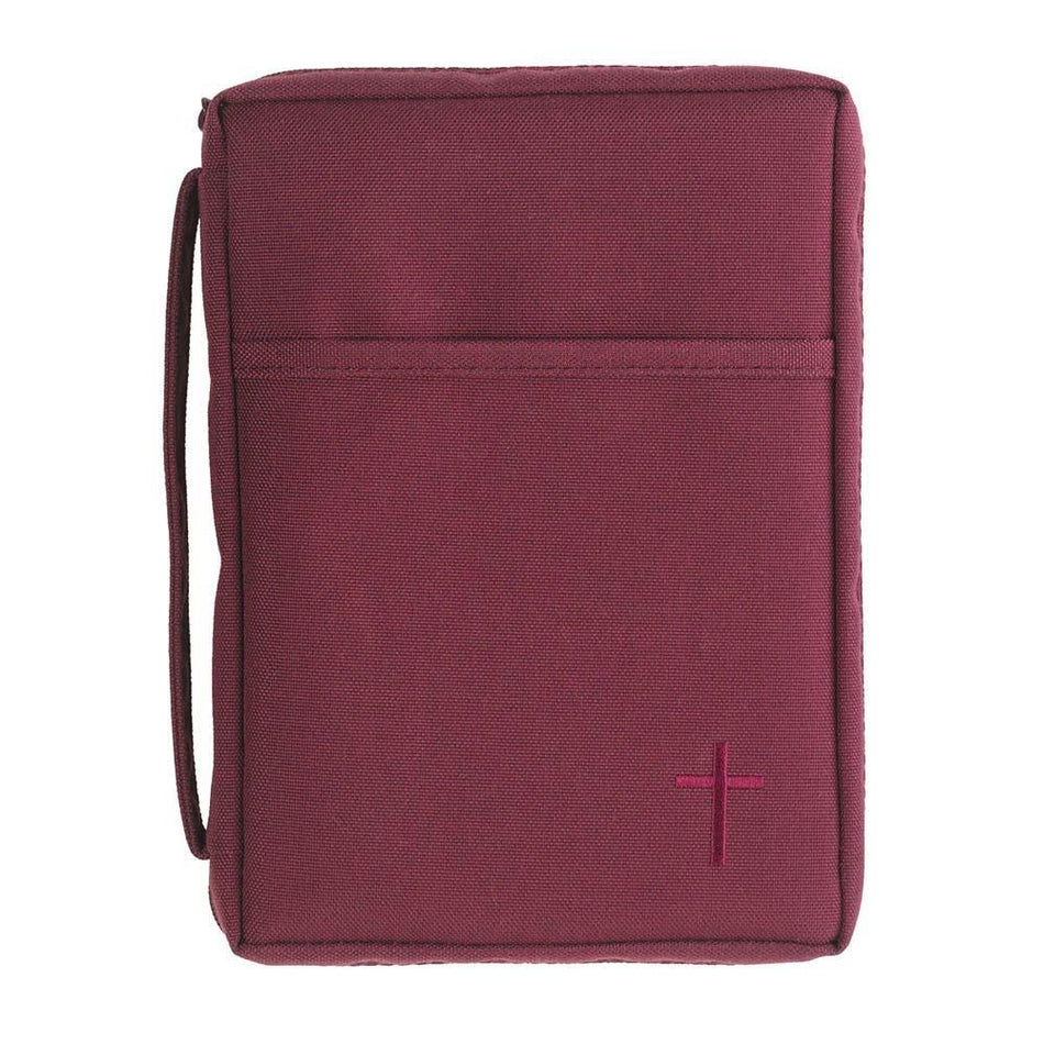 Bible Cover With Cross Burgundy Large by Dicksons