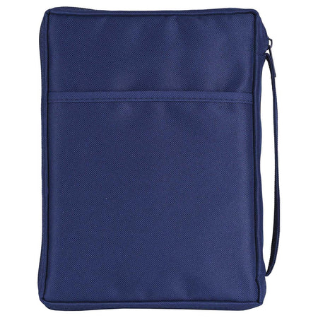 If God is for Us - Romans 8:31-10.25 x 7.12 Inch Navy Blue Polyester Bible Case by Dicksons, product view 2