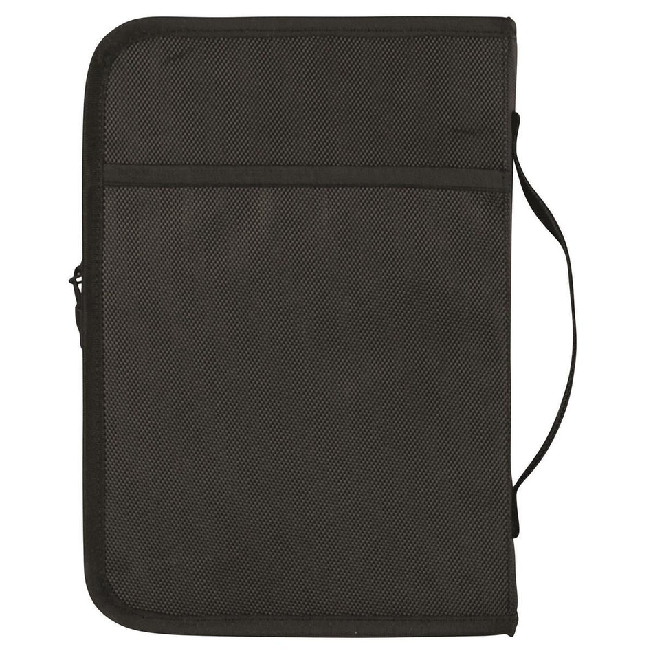 Black Cross Large Polyester Portfolio Style Bible Case Pockets with Handle by Dicksons, product view 2