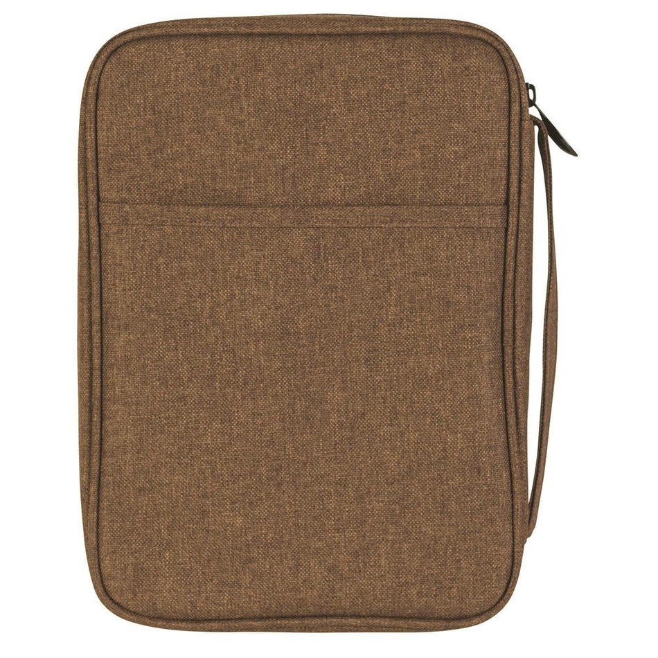 I Can Do All Things Embroidered Cream Large Polyester Zippered Bible Cover by Dicksons, product view 2