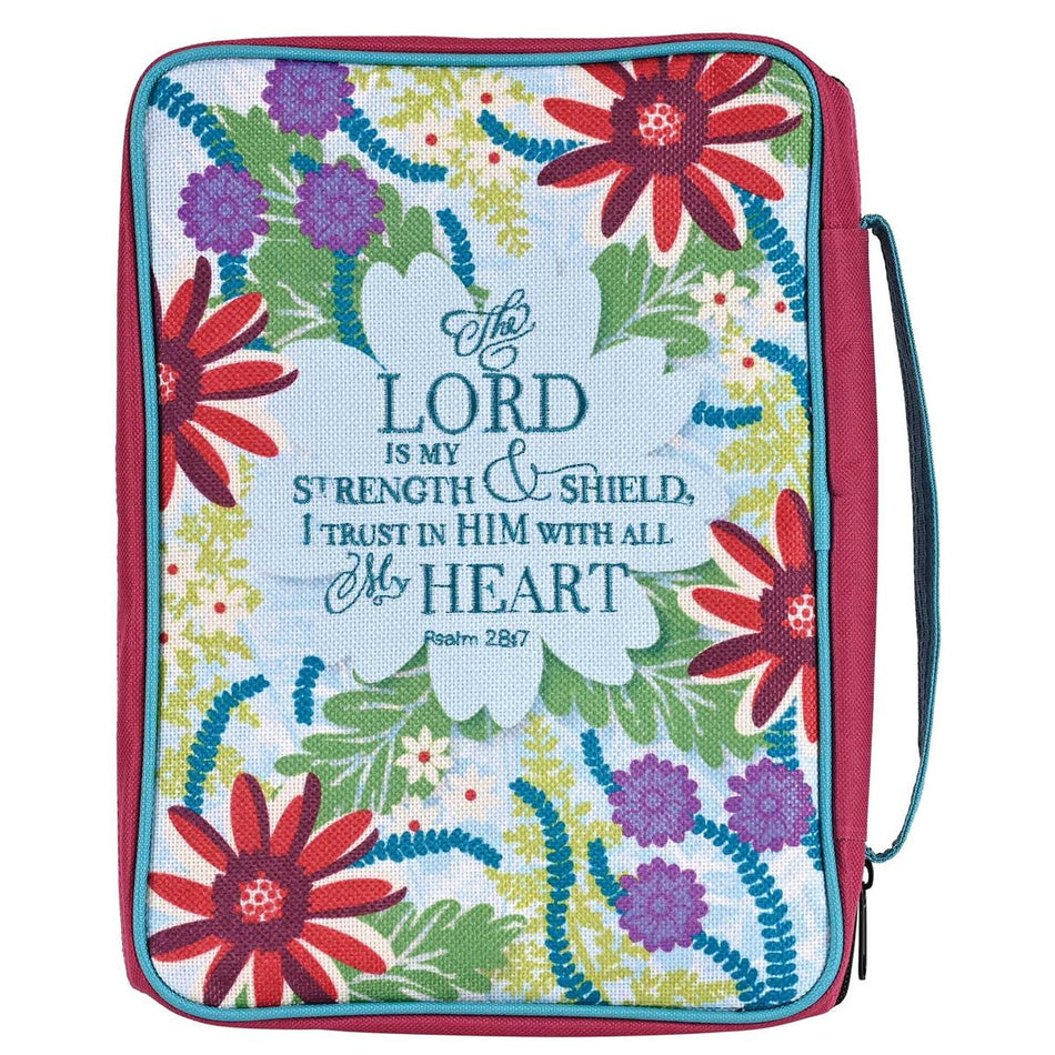 Bible Cover Floral Lord Is My Strength by Dicksons